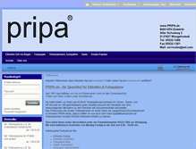 Tablet Screenshot of pripa.de